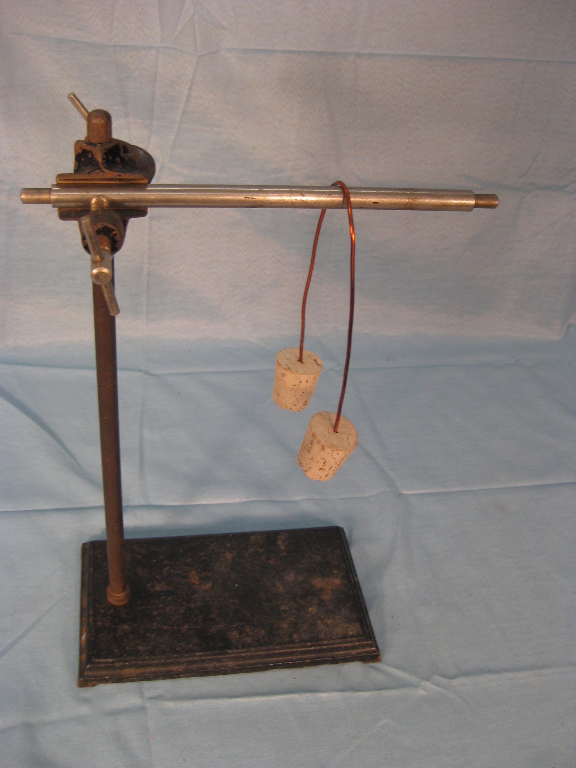 Cork physical pendulum.