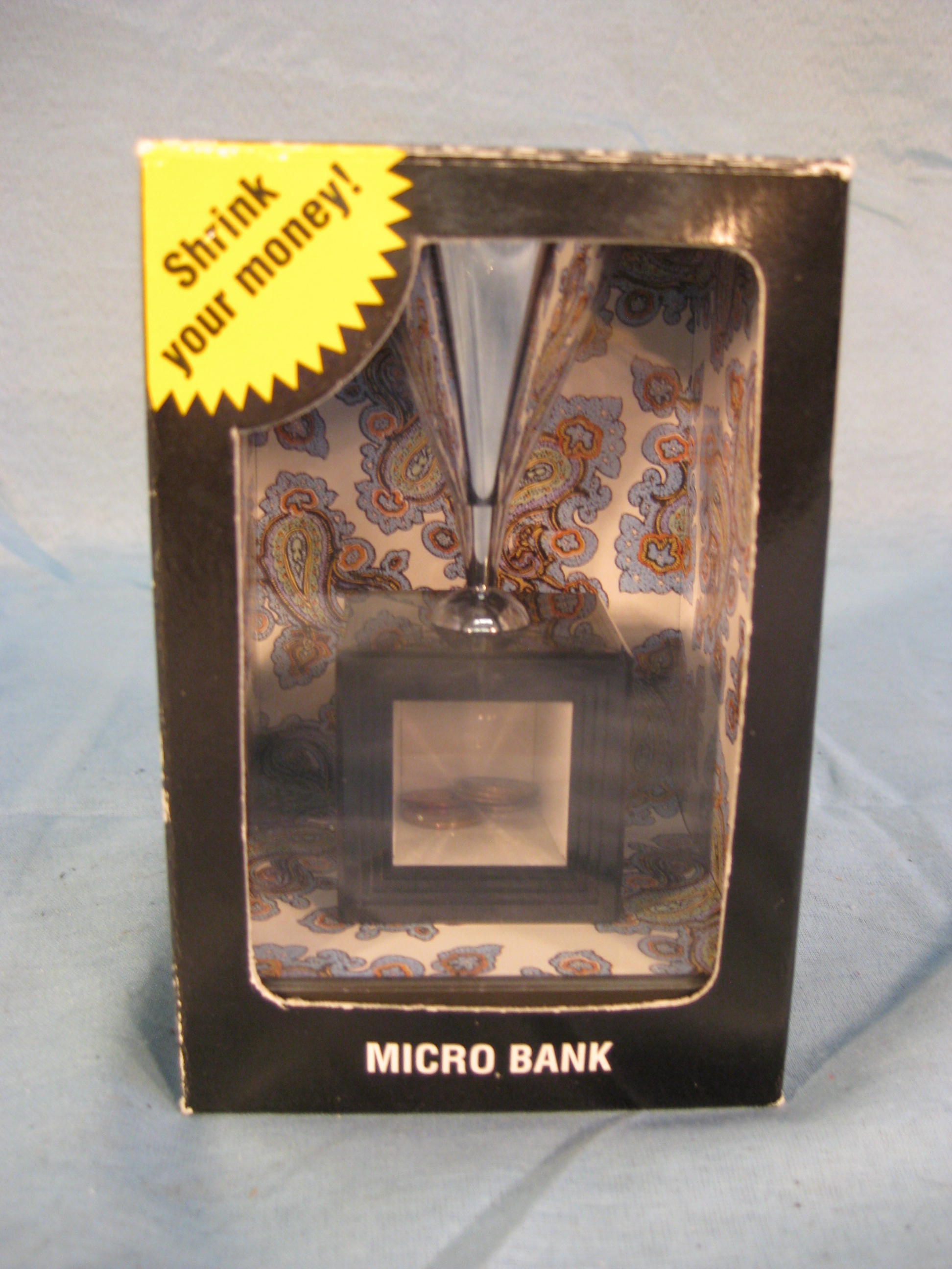 Micro bank - shrink coin.