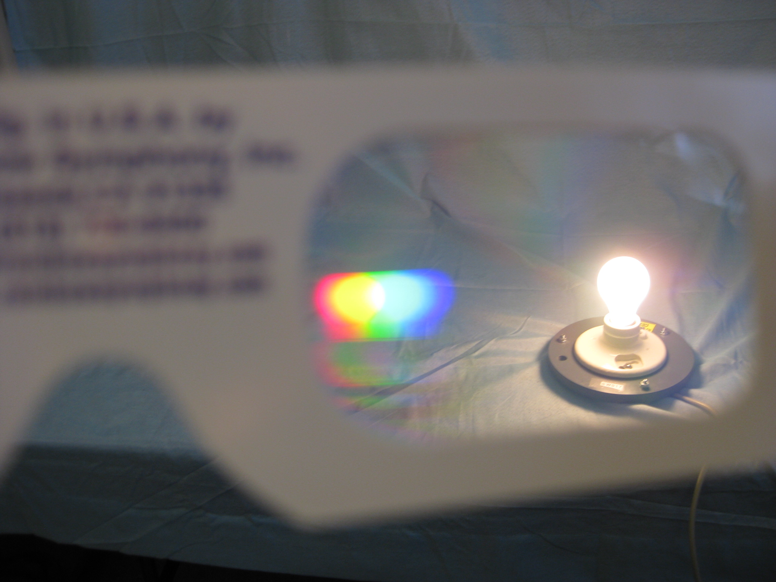 Rainbow with Diffraction Grating 1